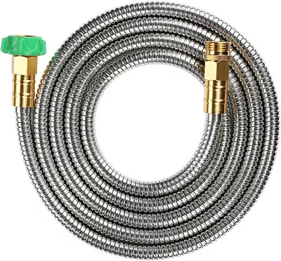 Sort Stainless Steel Garden Hose Flexible Water Pipe Heavy Duty Metal 6 12 Feet • $29.69