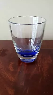 CIROC Weighted 4”x3” Vodka Rocks Glass Thick Cobalt Blue Bottom Italy • $12