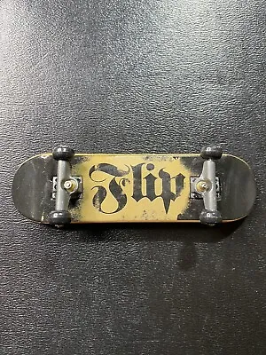 FLIP Tech Deck Gold/black Script Fingerboard Mini Skateboard • $4