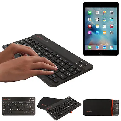 For Apple IPad Mini 6 5 4 3 Slim Wireless Bluetooth UK QWERTY Keyboard With Case • £14.95