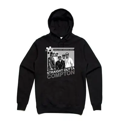 BRAND NEW Streetwear On Demand COMPTON 8 BIT BLACK Pullover Hoodie SMALL-3XLARGE • $111.09