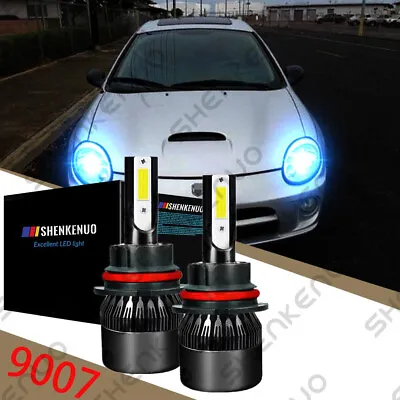 9007 8000K LED Headlight Bulbs For Dodge Neon 1995-2005 High & Low BEAM Qty 2 • $21.23
