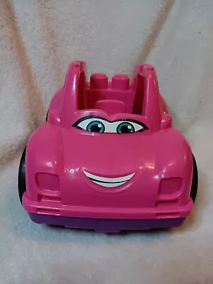 Mega Bloks First Builder's Catie Pink Car Purple Girls Toy 10 FREE BLOCKS • $5.99
