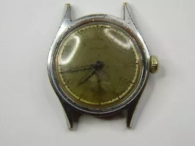 Vintage Swiss Accro Bond Seeland Bumper Automatic Mens Watch - Runs - Good Timer • $45