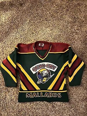 Vintage Quad City Mallards Jersey YOUTH Small RARE Excellent • $74.99