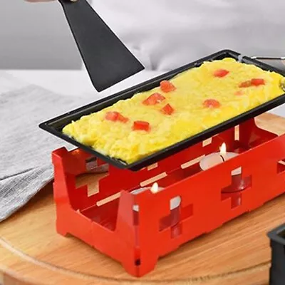 2 X Raclette Portable Grills With Serving Spatula  Non-stick Coating Tea Light • £14.99