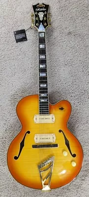 D'Angelico Excel 59 Hollowbody Electric Guitar W/Case Sunburst DAE59CSBGT • $1295