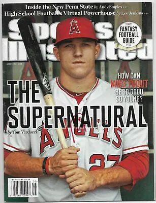 MIKE TROUT AUTO SIGNED “The Natural” 8/27/12 SPORTS ILLUSTRATED SI W/COA *RARE* • $489.95