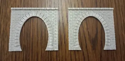 2x Brick Railway Tunnel Single N Scale Gauge (1:148) Model Train Portal Entrance • £5