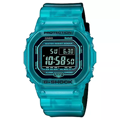 CASIO G-SHOCK DWB5600G-2 Bluetooth Clear Jelly Aqua Blue Digital Watch • $105