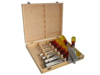 IRWIN Marples MAR373S8 Splitproof Bevel Edge Chisels Set Of 8 • £69.98