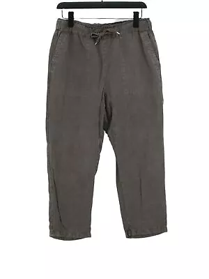 Zara Women's Trousers M Grey Lyocell Modal With Linen Straight Chino • £8