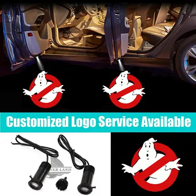 $17.99 • Buy 2Pcs Extreme Ghostbusters Logo Led Car Door Welcome Projector Shadow Lights