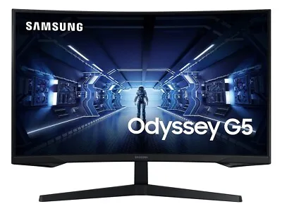 $309 • Buy Samsung Odyssey G55TB 27  QHD VA 144Hz Curved Gaming Monitor LC27G55TQBEXXY
