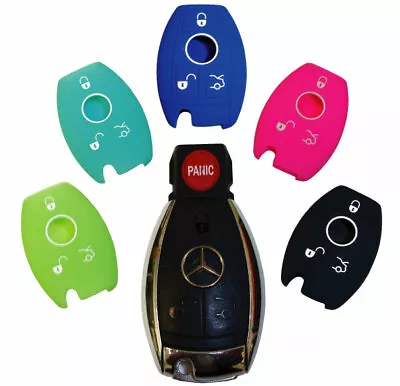 Keyless Entry Key Fob Rubber Remote Cover Fits Mercedes Benz C M S G Class • $8.99