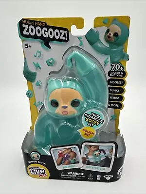 Little Live Pets ZOOGOOZ Hug N' Hang Sensoo SLOTH Ultra Rare Moose Toys New Blue • $17.97