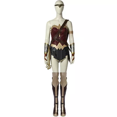 $179 • Buy Wonder Woman Cosplay Costume Halloween Classic Outfit With Skirt Baldric