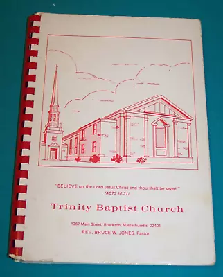 Trinity Baptist Church Brockton Massachusetts Cookbook 1973 MA • $12.99