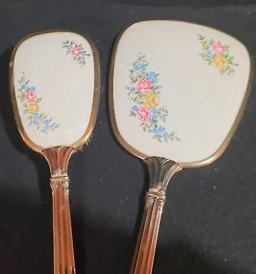 Mirror And Brush Dresser Set Vintage • $17.50