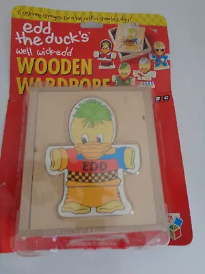 BBC Edd The Duck's Well Wick'Edd Wooden Wardrobe  1989 New Old Stock • £18