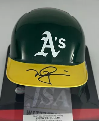 Athletics MARK McGWIRE Signed Rawlings Baseball Mini Helmet AUTO - JSA • $159.99