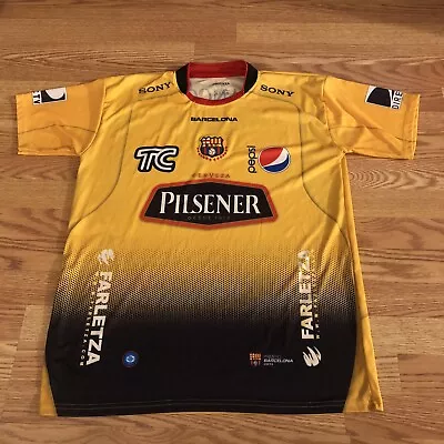 BARCELONA BSC PILSENER Soccer Futbol Jersey Shirt Pepsi Ecuador Men’s Sz XL • $49.99