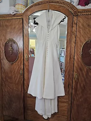 VINTAGE 40'S 50's? Halter WEDDING DRESS 3 Layers • $169