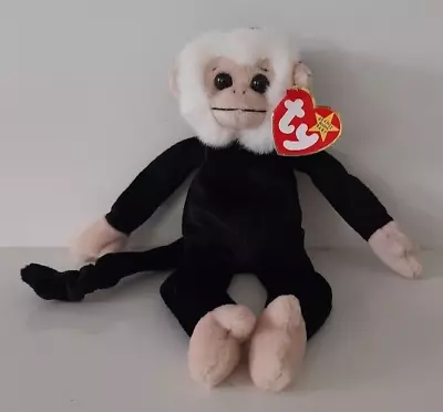 TY Beanie Baby Mooch The Monkey W/Tags Plush Beanie Stuffed Animal Plush Toy • $13.99