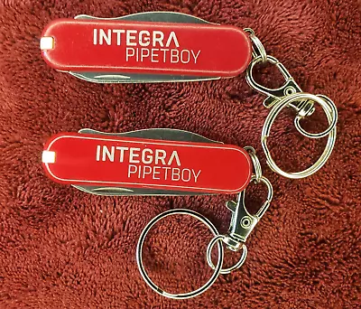 Lot Of Two Victorinox Red 58MM Rally Swiss Army Knife INTEGRA PIPETBOY Keychain • $14.95