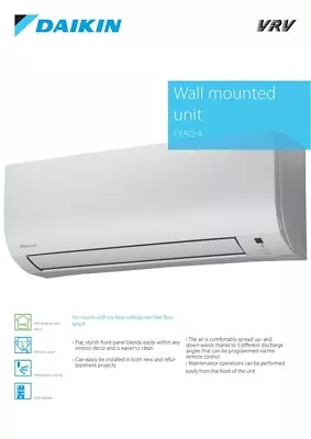 Daikin FXAQ32AUV1B Wall Mount • £400