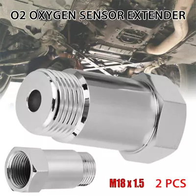 2X O2 OXYGEN SENSOR EXTENDER EXTENSION SPACER M18 X 1.5 BUNG ADAPTER OBD2 AU • $16.99