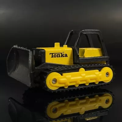 Vintage 1994 Yellow Black Tonka Corp Bulldozer 1/64 Diecast 3.5  NICE • $4.99