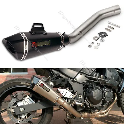 For Kawasaki Z750 2007-2013 Exhaust Pipe Motorcycle Middle Slip On 51mm Mufflers • $145.52