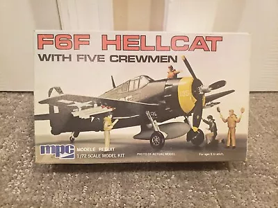 MPC F6F Hellcat With Five Crewmen 1/72 Scale Model Kit No. 2-0110 • $4.99