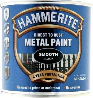 Hammerite Direct To Rust Quick Drying Metal Paint All Colour 250ml 400ml 750ml • £13.98