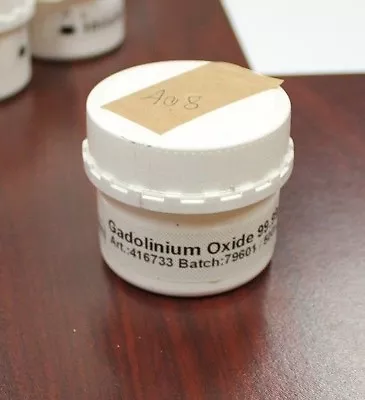 Gadolinium  Oxide Powder  Gd2O3 Weight: 50g  Purity: 99.999% Interachem   A08 • $380