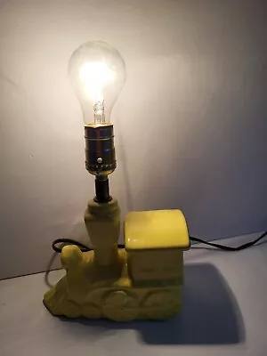 Train Table Lamp Vintage Yellow • $14.62