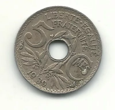 A High Grade Xf 1930  France 5 Centimes Coin-mar174 • $5.16