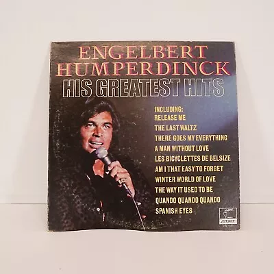 Engelbert Humperdinck- His Greatest Hits 1974 PAS-71067 Vinyl 12'' Vintage • $8.99