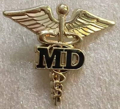 Caduceus MD Lapel Pin Medical Doctor Hospital • $9.98