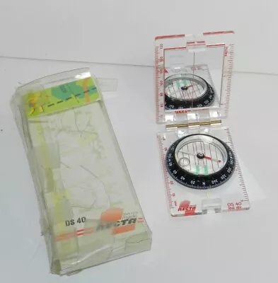 Vintage Recta DS40 Folding Mirrored Compass Swiss Made • $34.95