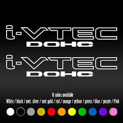 9  IVTEC DOHC VTEC Window Car Honda Si Type Accord Civic FIT Vinyl Decal Sticker • $9.17