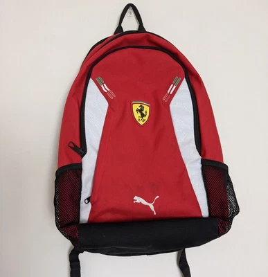 $79.20 • Buy Puma Scuderia Ferrari Backpack Red W Laptop Sleeve Fanwear Sports Car Racing