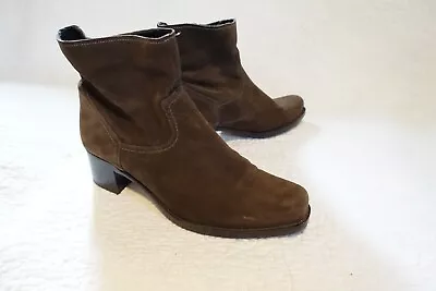 La Canadienne Women's 11 Brown Suede Ankle Boots Waterproof EUC • $38