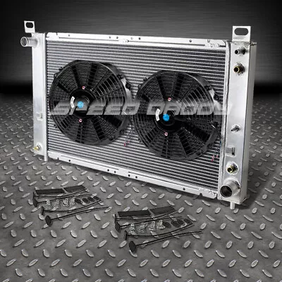 2-row Aluminum Racing Radiator+2 Fan For 99-12 Silverado 1500/2500 4.8/5.3l At • $136.88