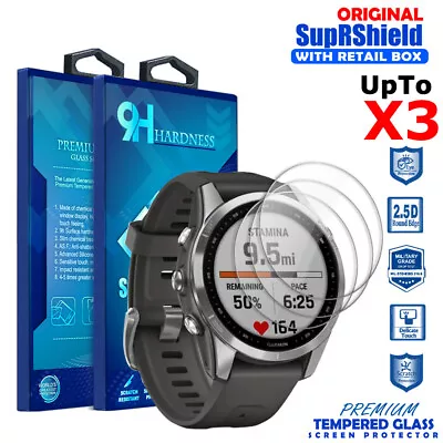 For Garmin Fenix 7X/7S/7 Sapphire Solar Sports Tempered Glass Screen Protector • $10.95