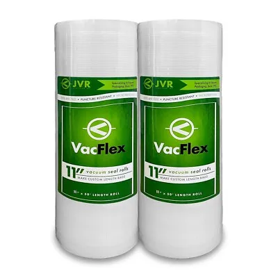 $22.49 • Buy VacFlex - 11  X 50' Premium Vacuum Sealer Rolls (2 PACK)