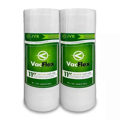 $22.49 • Buy VacFlex - 11  X 50' Premium Vacuum Sealer Rolls (2 PACK)