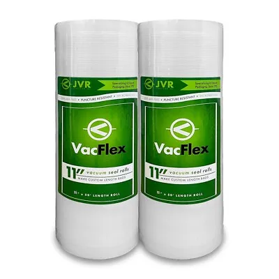 VacFlex - 11  X 50' Premium Vacuum Sealer Rolls (2 PACK) • $22.49