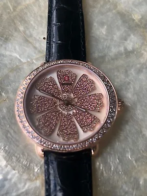 Michele MW21B01B4989 Serein Rose Gold Plated Diamond And Pink Topaz Flower Watch • $1165.50